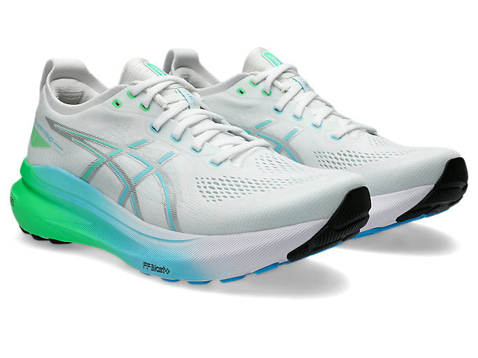 Asics Gel Kayano 31 (D Width) - White/Bright Cyan (Mens)