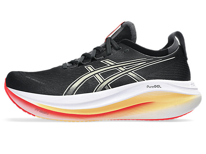 Asics Gel Nimbus 27 (2E Width) - Black/Khaki (Mens)