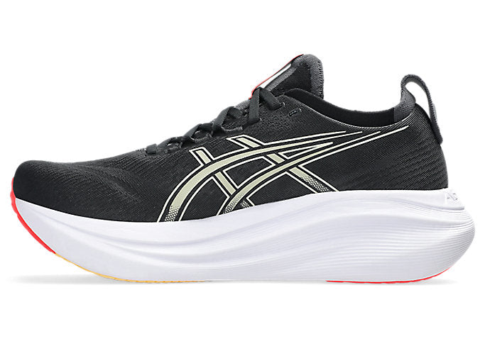 Asics Gel Nimbus 27 (2E Width) - Black/Khaki (Mens)