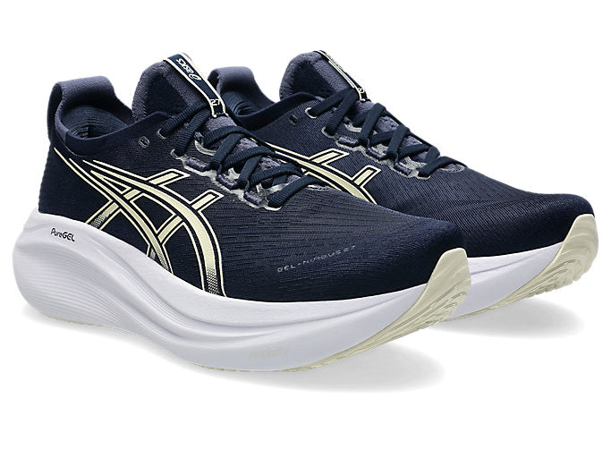Asics Gel Nimbus 27 (D Width) -Midnight/Vanilla (Mens)