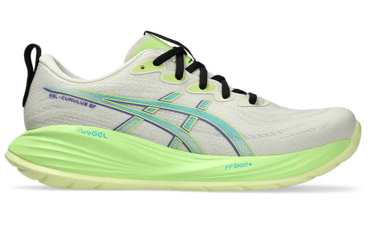 Asics Gel Cumulus 27 (D Width) - Birch/Lime Green (Mens)