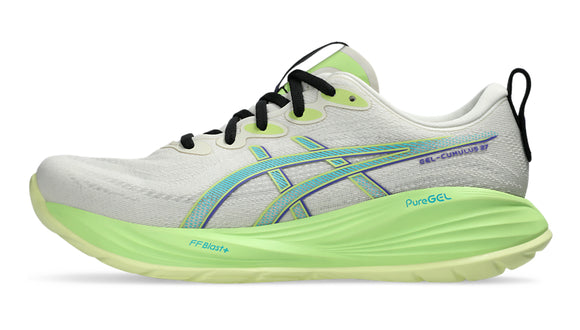 Asics Gel Cumulus 27 (D Width) - Birch/Lime Green (Mens)