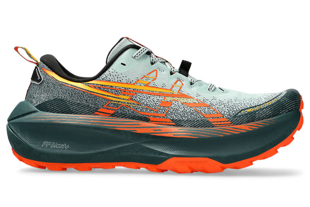 Asics Trabuco Max 4 (D Width) - Cold Moss/Nova Orange (Mens)