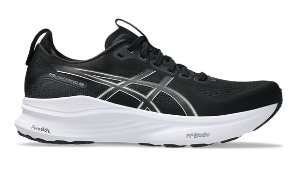 Asics Gel Kayano 32 (2E Width) - Black/White (Mens)