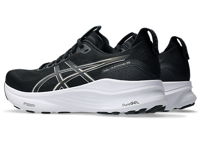 Asics Gel Kayano 32 (2E Width) - Black/White (Mens)