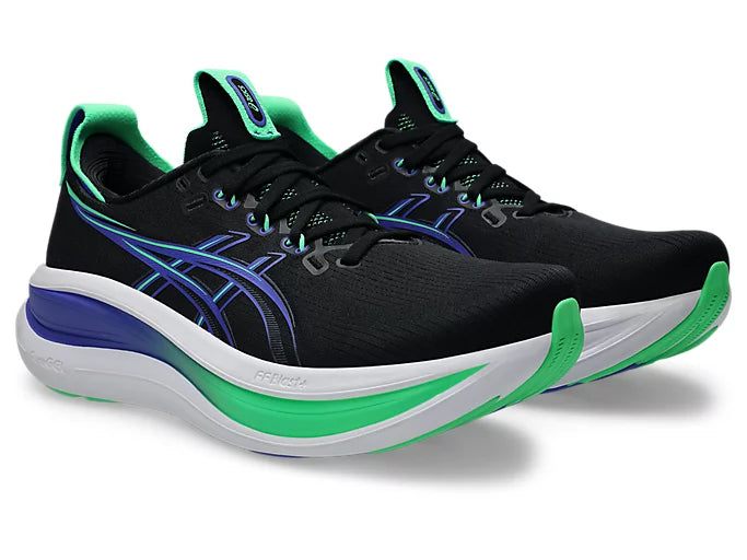 Asics Gel Nimbus 28 (D Width) - Black/Cobalt Burst (Mens)