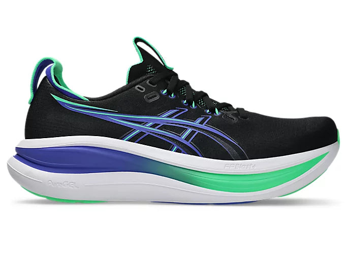 Asics Gel Nimbus 28 (D Width) - Black/Cobalt Burst (Mens)