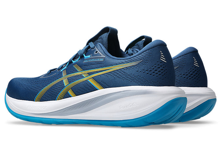 Asics Gel Cumulus 28 (D Width) - Twilight Blue/Yamabuki (Mens)