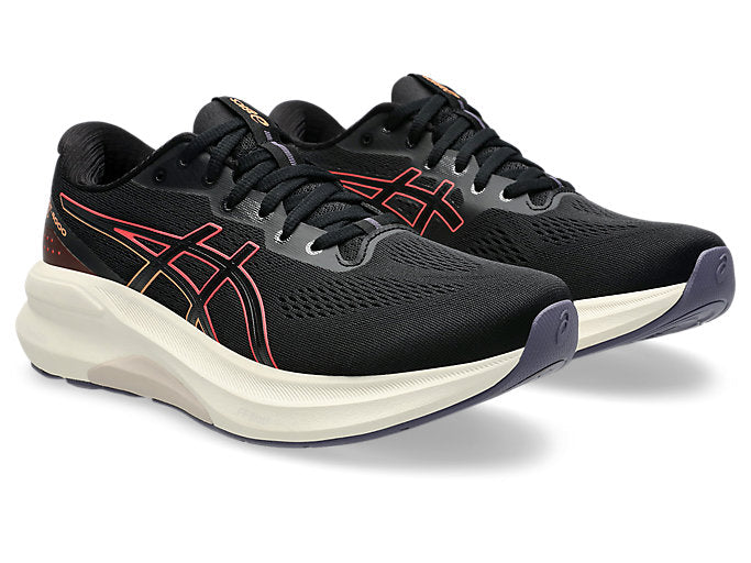 Asics Gt-4000 4 (D Width) - Black/Coral Reef (Womens)