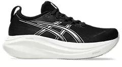 Asics Gel Nimbus 27 (B Width) - Black/Lake Grey (Womens)