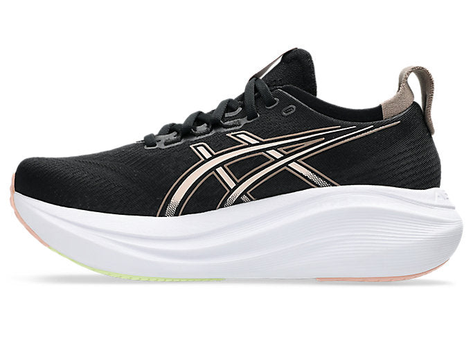 Asics Gel Nimbus 27 (B Width) - Black/Breeze (Womens)