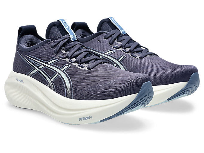 Asics Gel Nimbus 27 (B Width) - Indigo Fog/ Cool Grey (Womens)