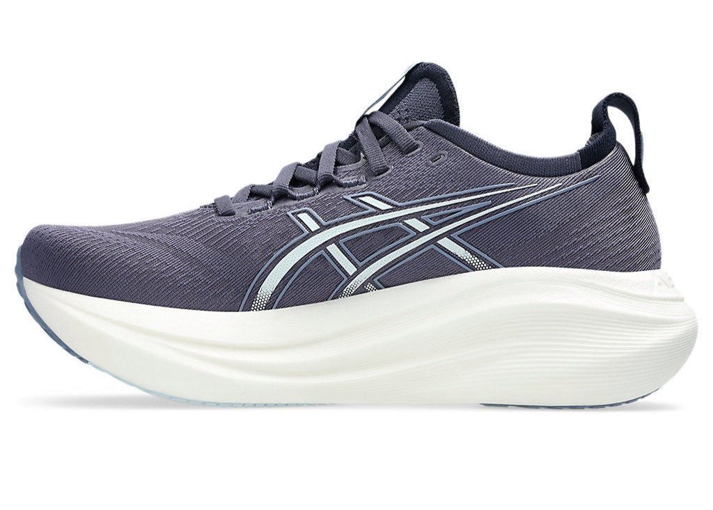Asics Gel Nimbus 27 (B Width) - Indigo Fog/ Cool Grey (Womens)