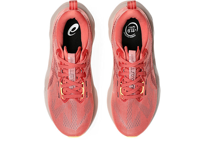 Asics Novablast 5 (B-Width) - Dark Pink Clay/Rubble Red (Womens)