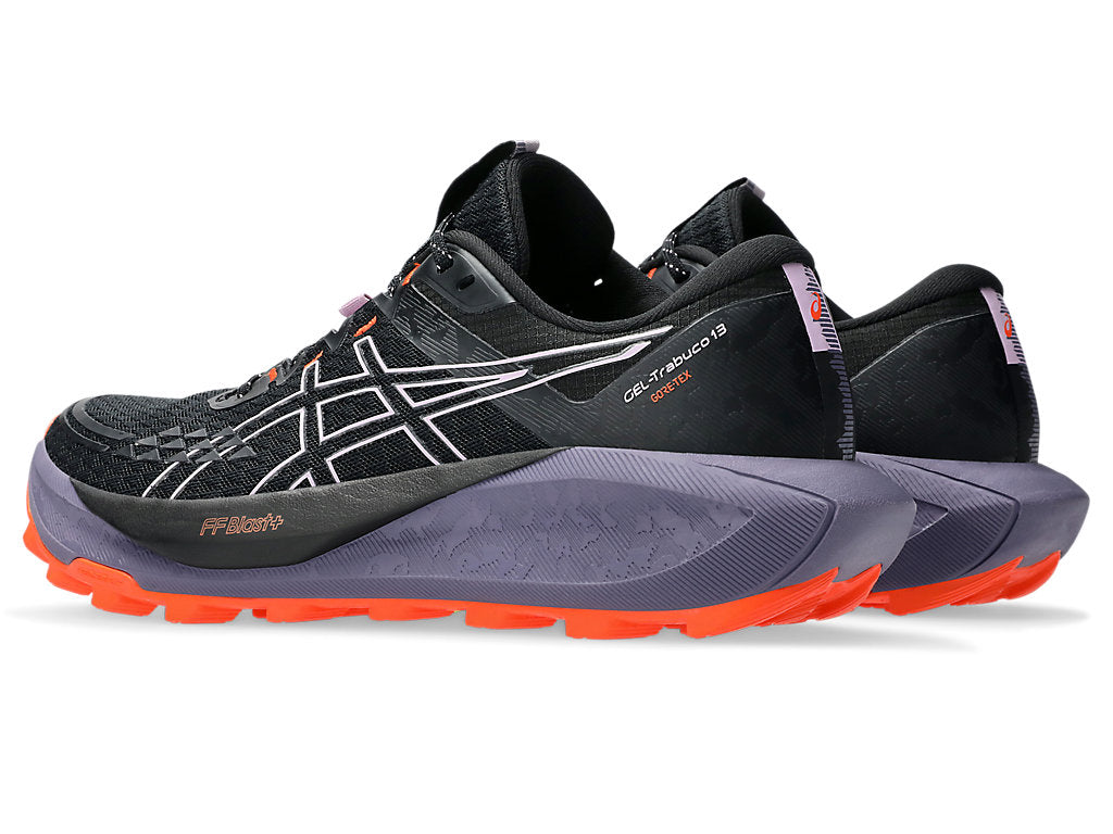 Asics Gel Trabuco 13 GTX (B Width) - Black/Light Ube (Womens)