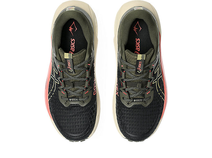 Asics Gel Trabuco 13 GTX (B Width) - Black/Lemongrass (Womens)