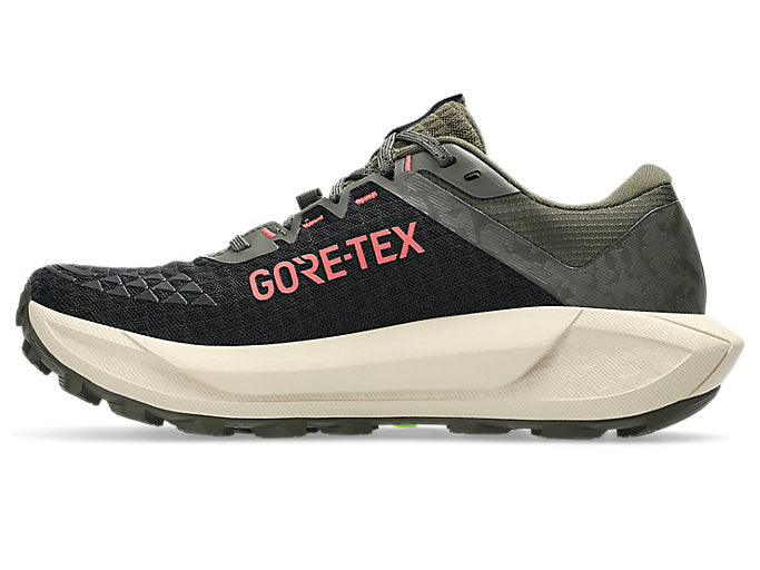 Asics Gel Trabuco 13 GTX (B Width) - Black/Lemongrass (Womens)