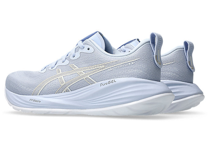 Asics Gel Cumulus 27 (B Width) - Blue Fade/White (Womens)