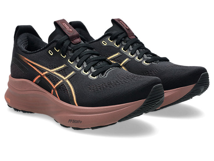 Asics Gel Kayano 32 (B Width) - Black/Dark Currant (Womens)
