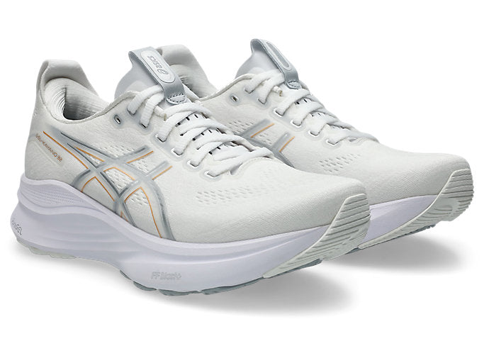 Asics Gel Kayano 32 (B Width) - White/Champagne (Womens)