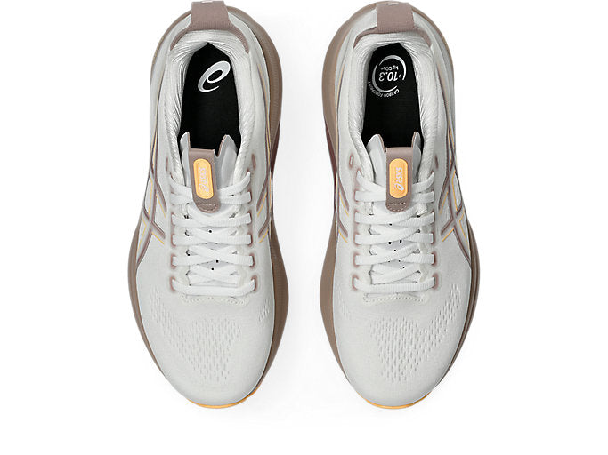Asics Gel Kayano 32 (D Width) - White/Orange Glow (Womens)