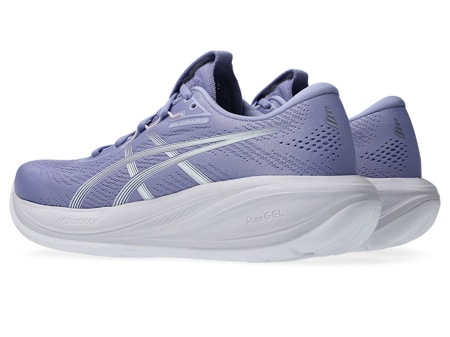 Asics Gel Cumulus 28 (B Width) - Bluebell/White (Womens)