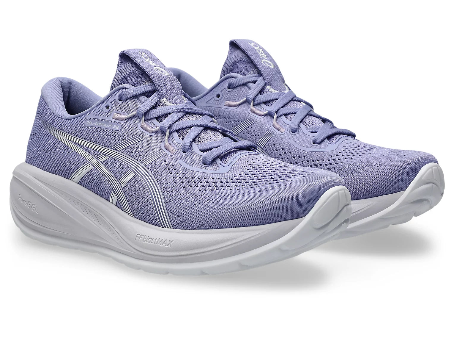 Asics Gel Cumulus 28 (B Width) - Bluebell/White (Womens)