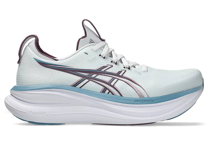 Asics Gel Nimbus 28 (D Width) - Arctic Blue/Velvet Purple (Womens)
