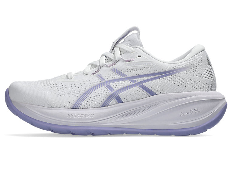 Asics Gel Cumulus 28 (D Width) - White/Bluebell (Womens)