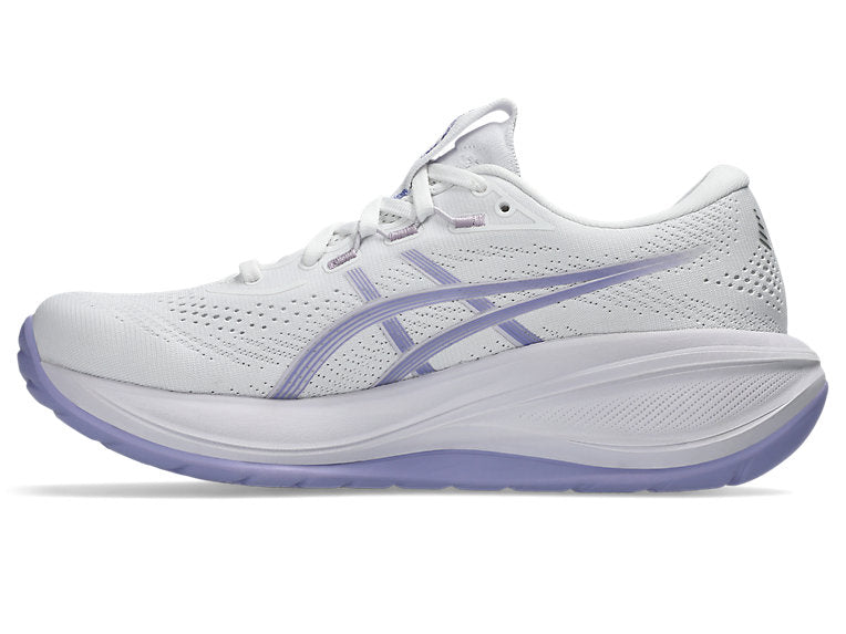 Asics Gel Cumulus 28 (D Width) - White/Bluebell (Womens)