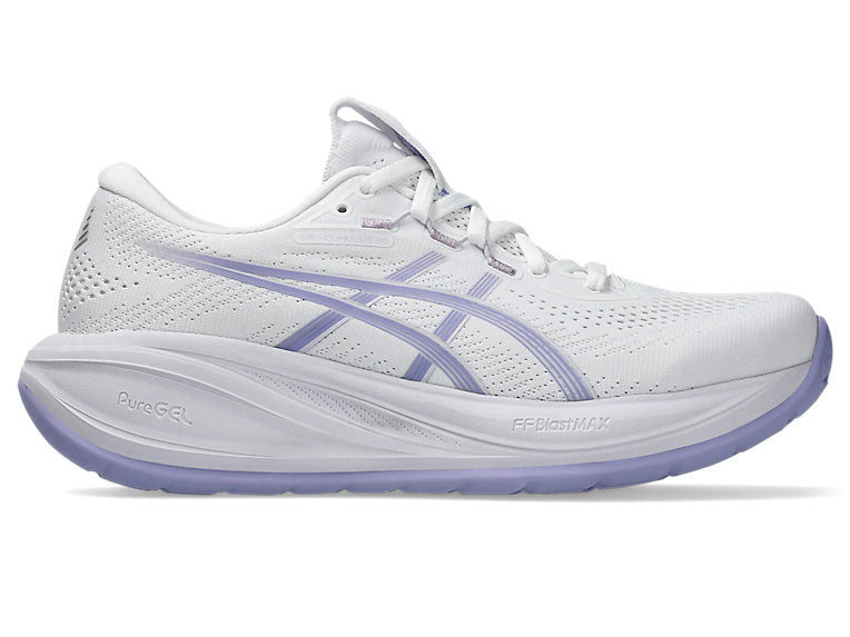 Asics Gel Cumulus 28 (D Width) - White/Bluebell (Womens)