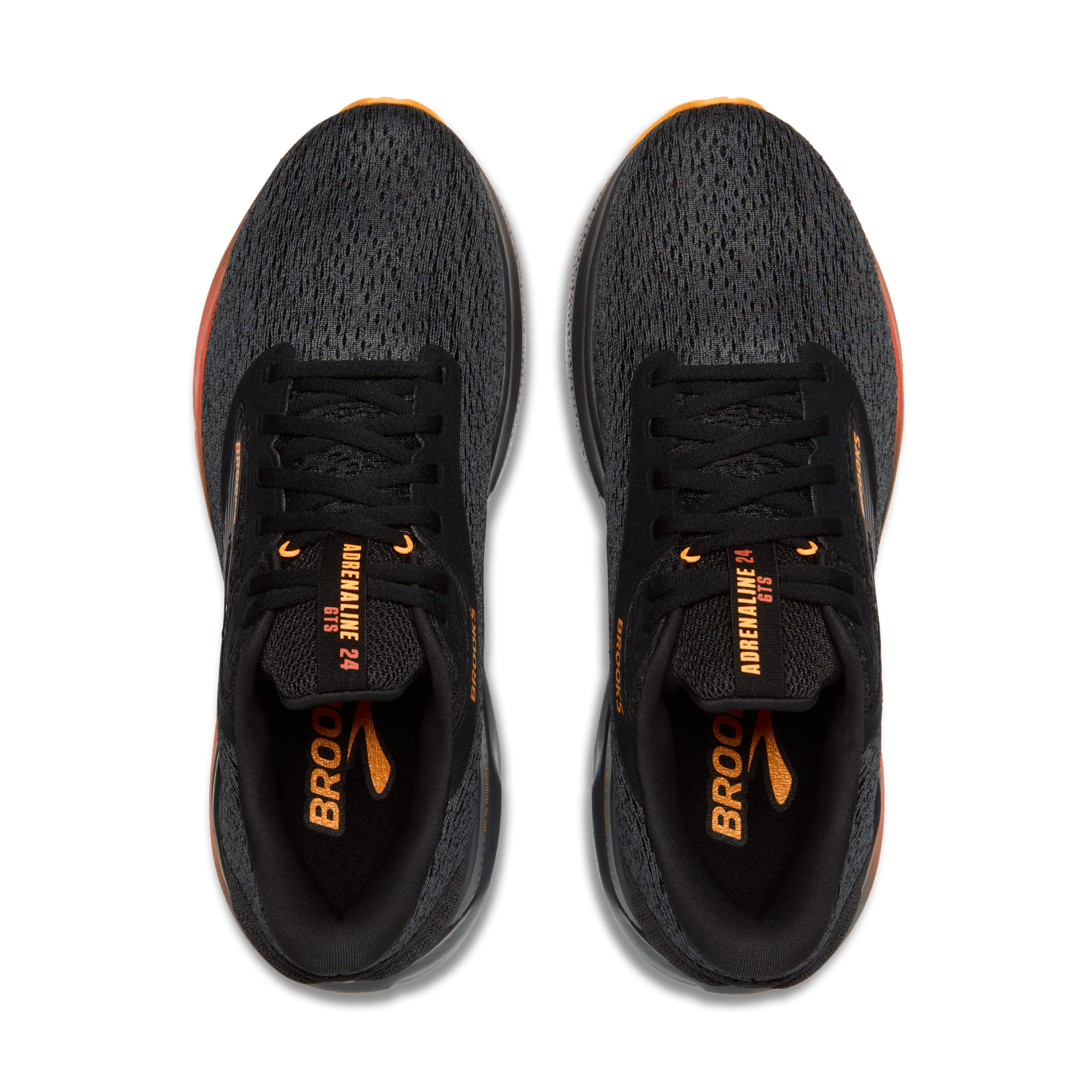 Brooks Adrenaline GTS 24 (D Width) - Black/Ebony/Burnt Sienna (Mens)