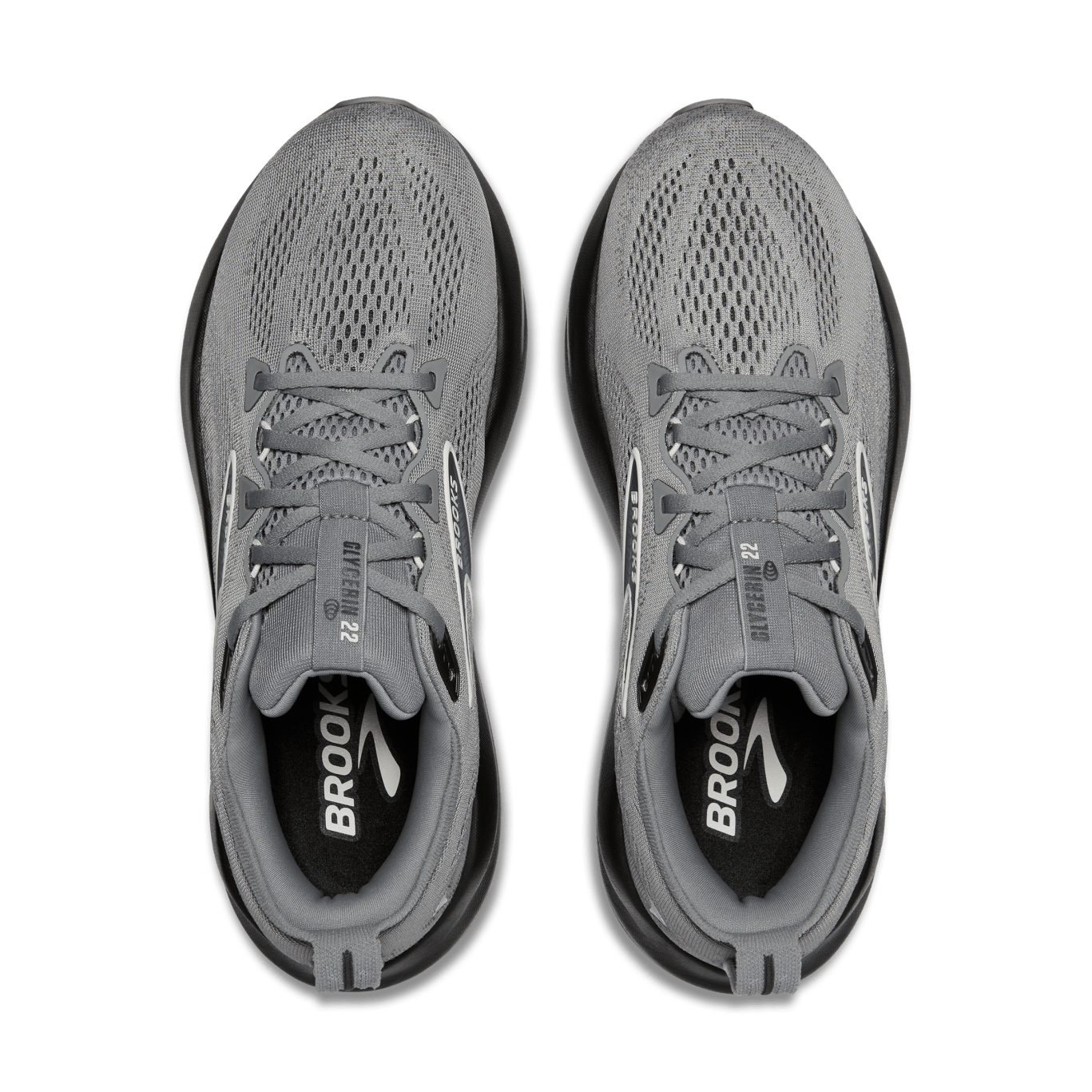 Brooks Glycerin 22 (2E Width) - Primer Gray/Ebony/Bluewash (Mens)