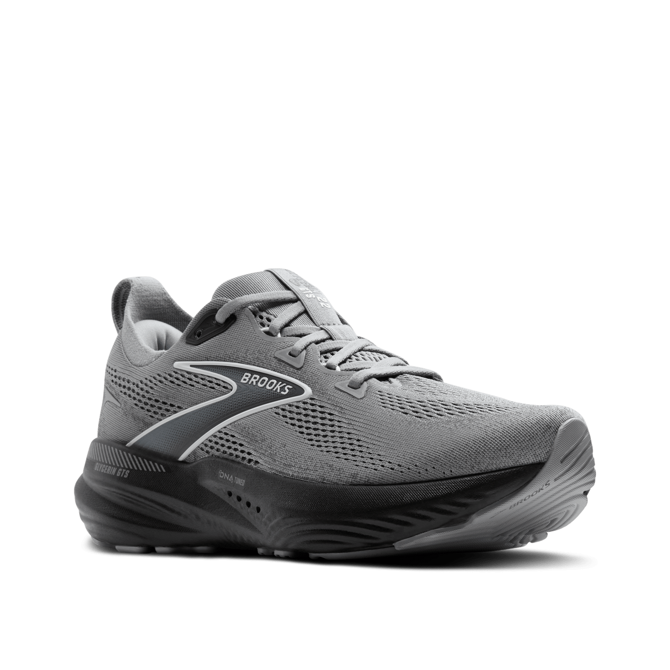 Brooks Glycerin GTS 22 (2E Width) - Primer Gray/Ebony/Bluewash (Mens)