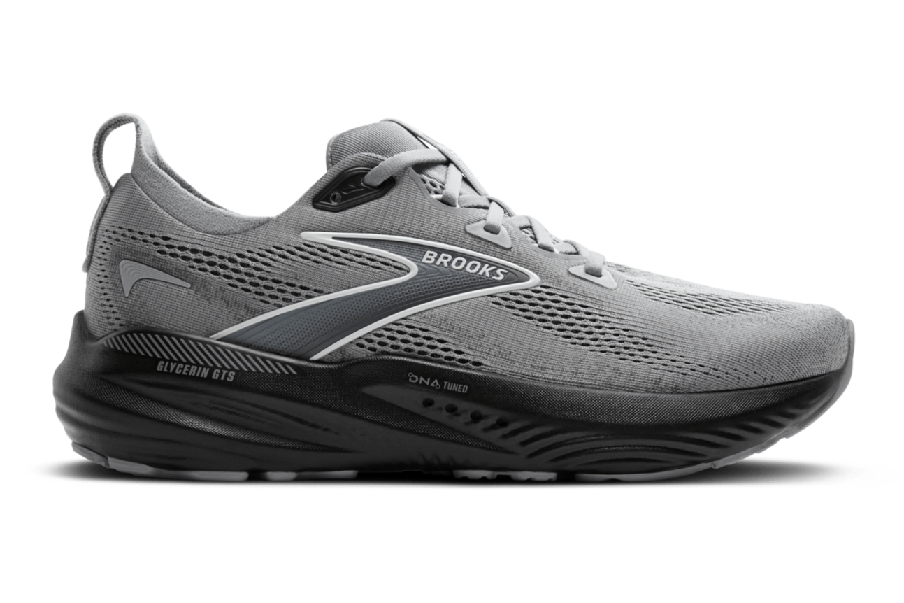 Brooks Glycerin GTS 22 (D Width) - Primer Gray/Ebony/Bluewash (Mens)