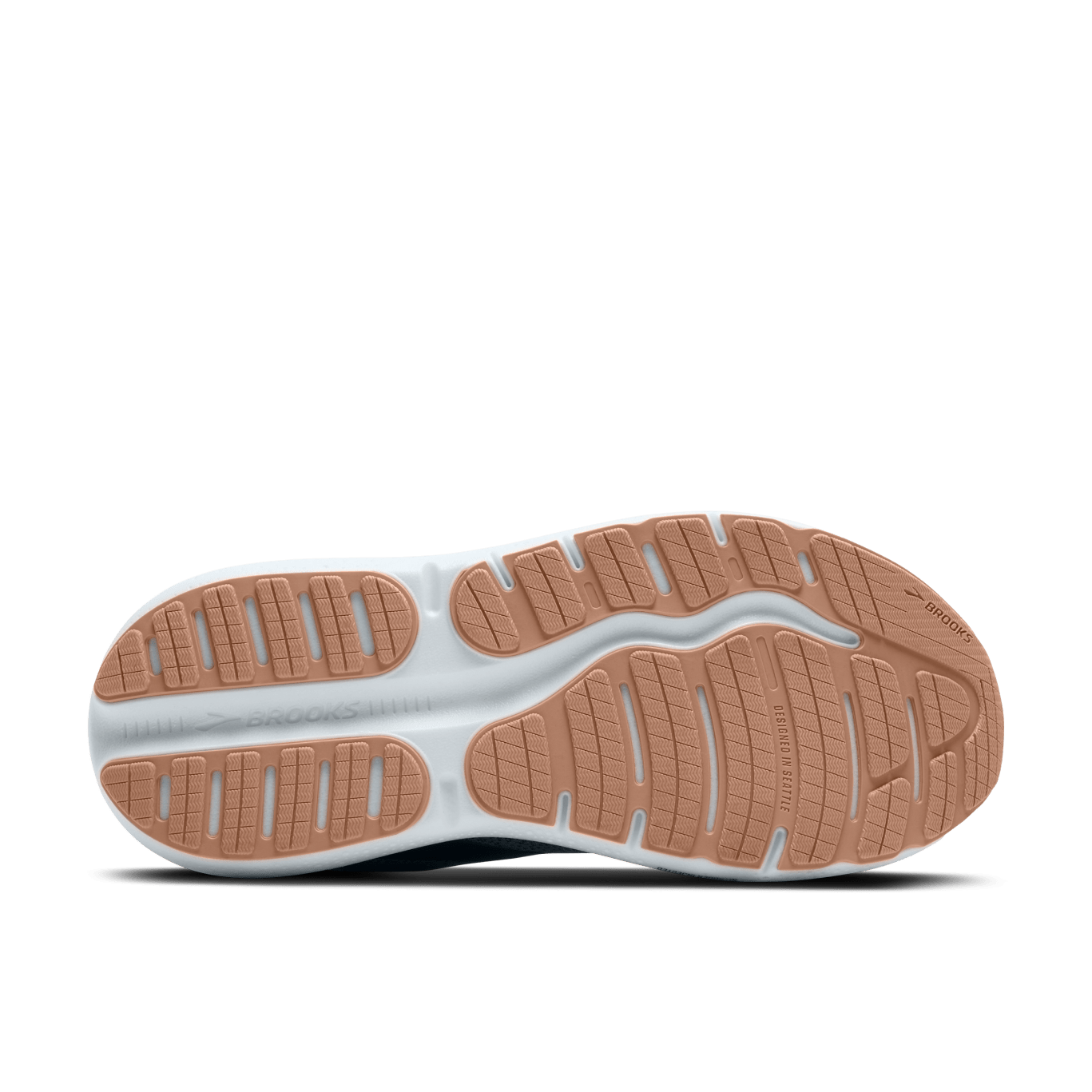 Brooks Ghost Max 2 (B Width) - Baltic Sea/Bonnie Blue/Peach (Womens)