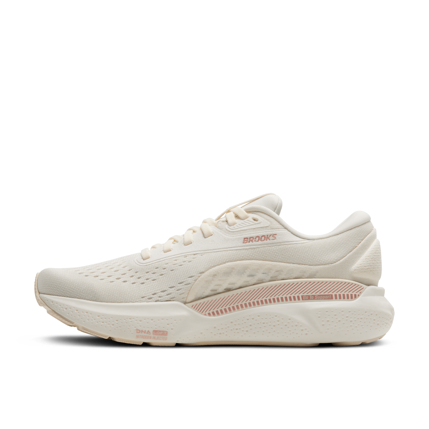 Brooks Adrenaline GTS 24 (B Width) - Coconut/Rose Gold/White (Womens)