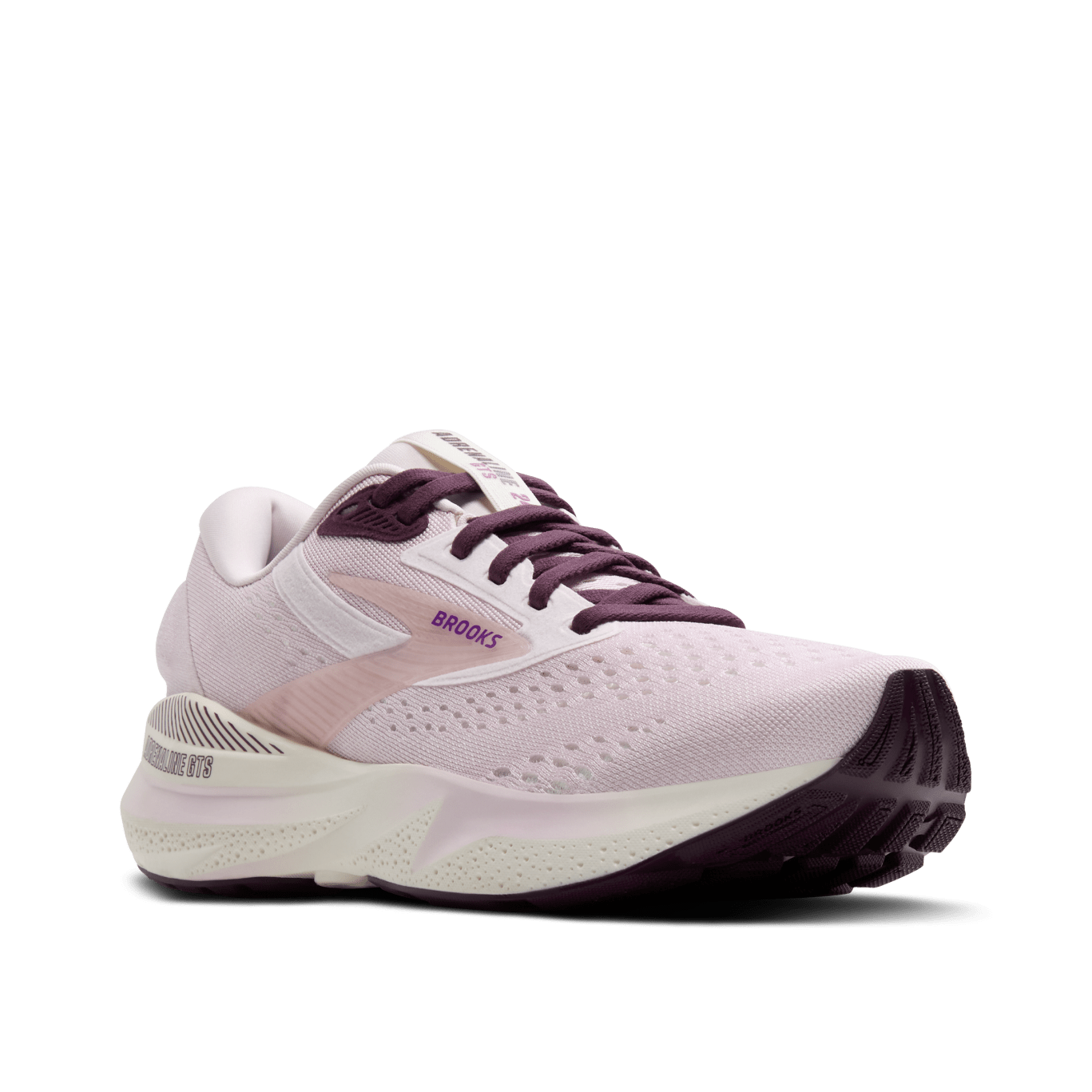 Brooks Adrenaline GTS 24 (B Width) - Orchid/Coconut/Purple (Womens)