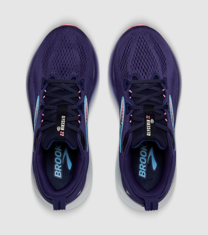 Brooks Glycerin 22 (D Width) - Blue Ribbon/ Peacoat/ Dianthus (Womens)