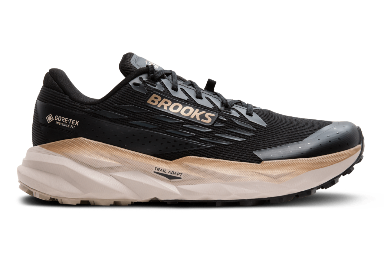 Brooks Cascadia 19 GTX (D Width) - Black/Ebony/Chateau Gray (Mens)