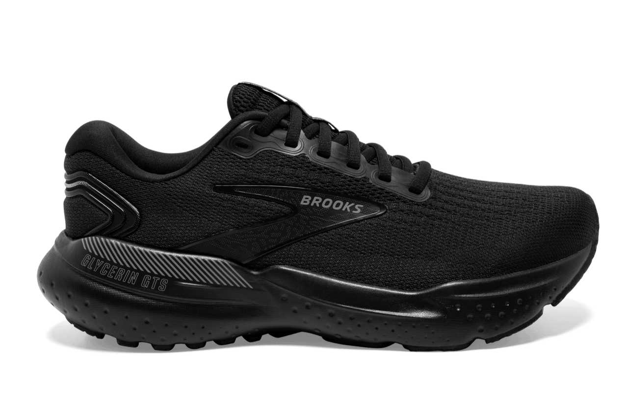 Brooks Glycerin GTS 21 (D Width) - Black/Black/Ebony (Mens)