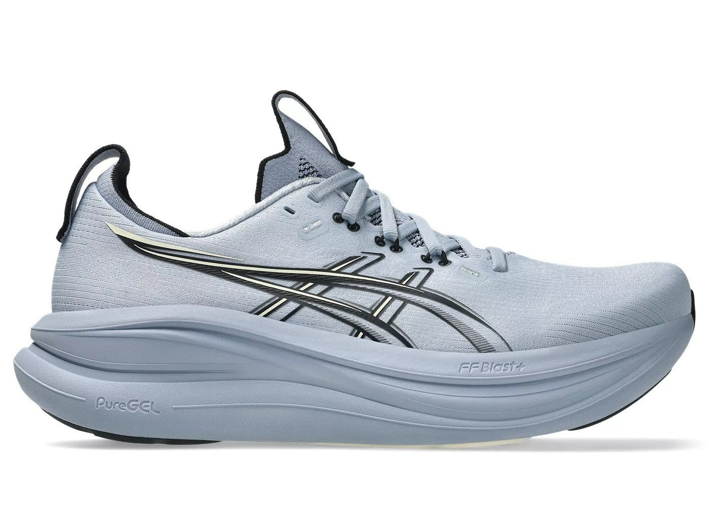 Asics Gel Nimbus 28 (D Width) - Grey Blue/Black (Mens)