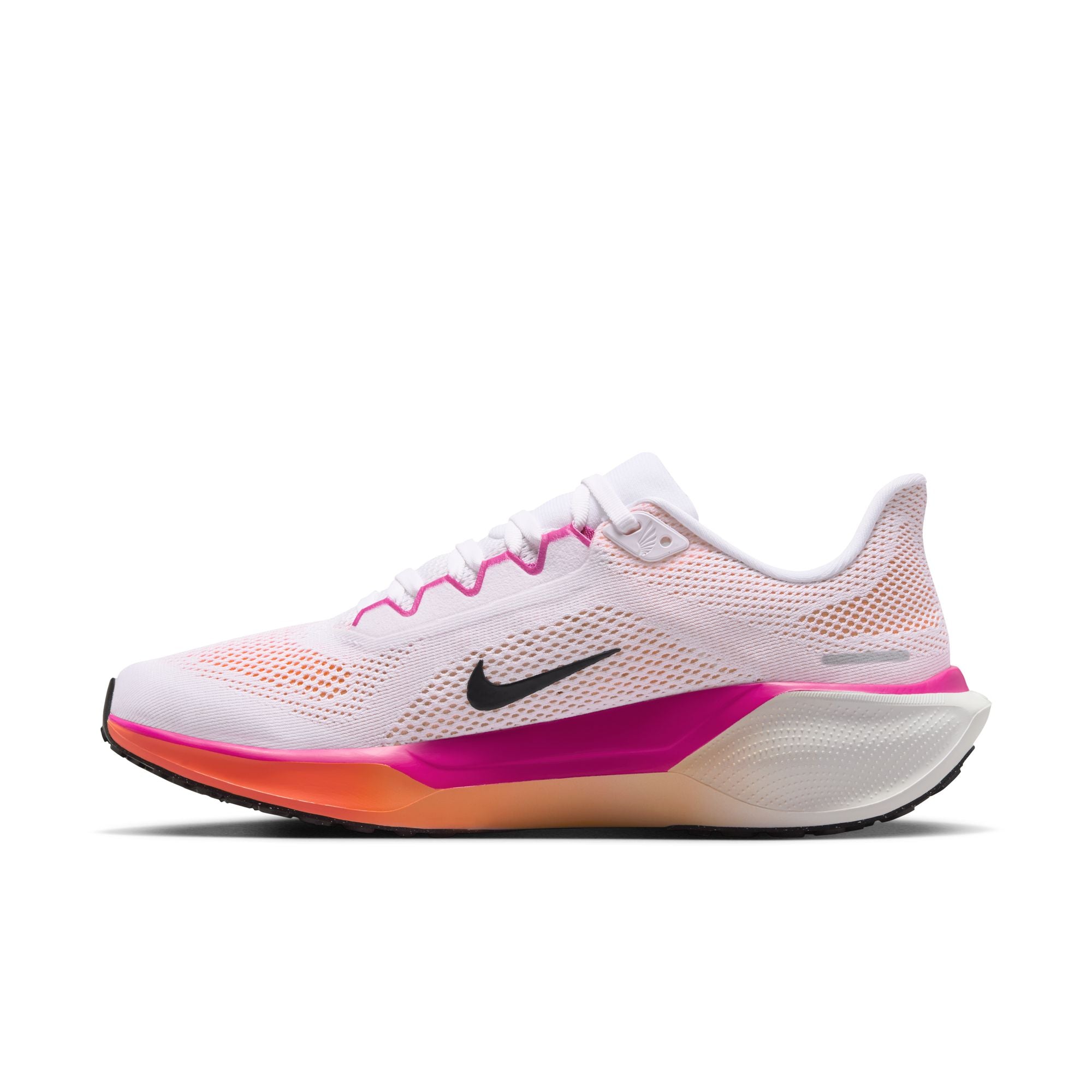 Nike Air Zoom Pegasus 41 (B Width) - White/Black/Fire Pink (Womens)