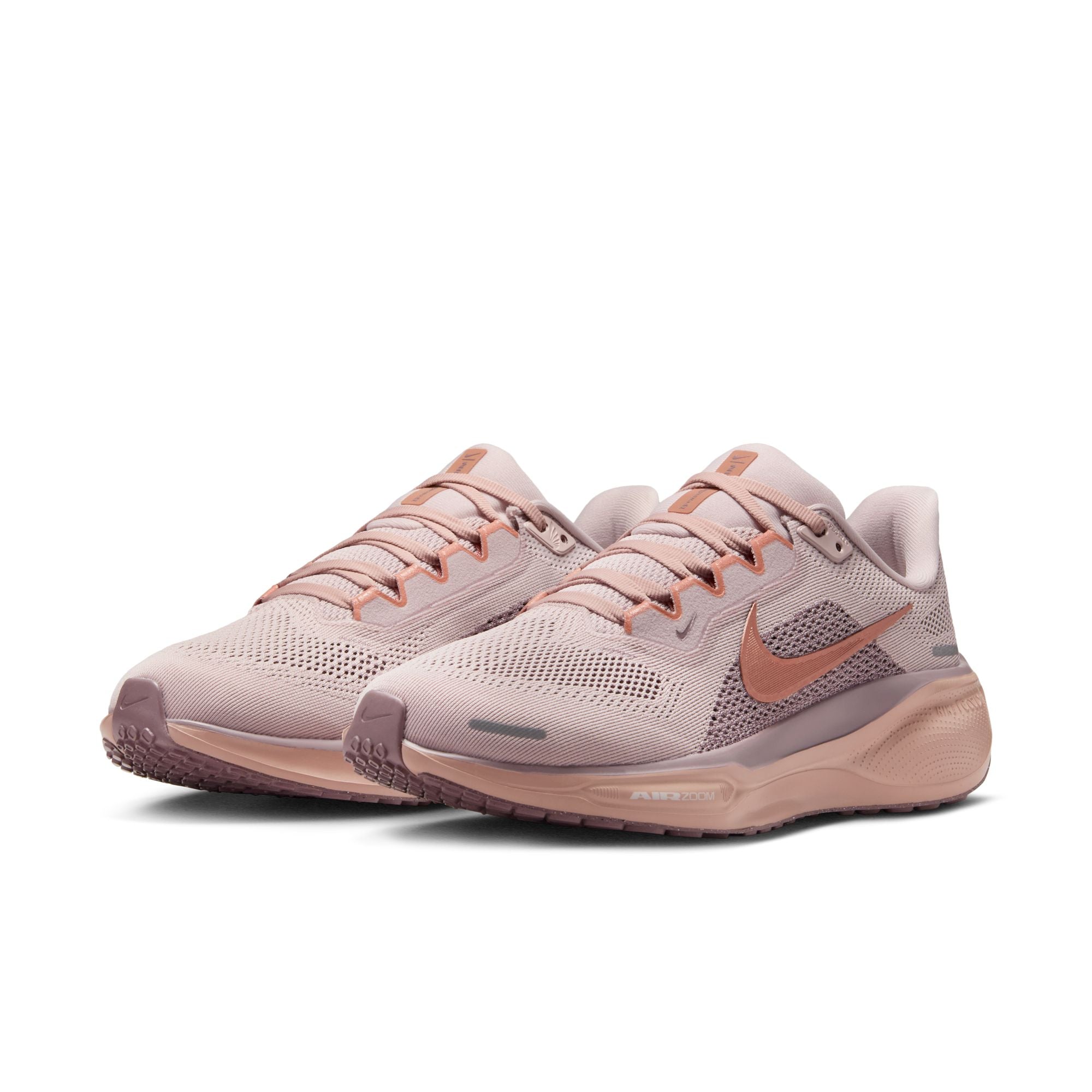 Nike Air Zoom Pegasus 41 (B Width) - Silt Red/Metallic Rose Gold (Womens)
