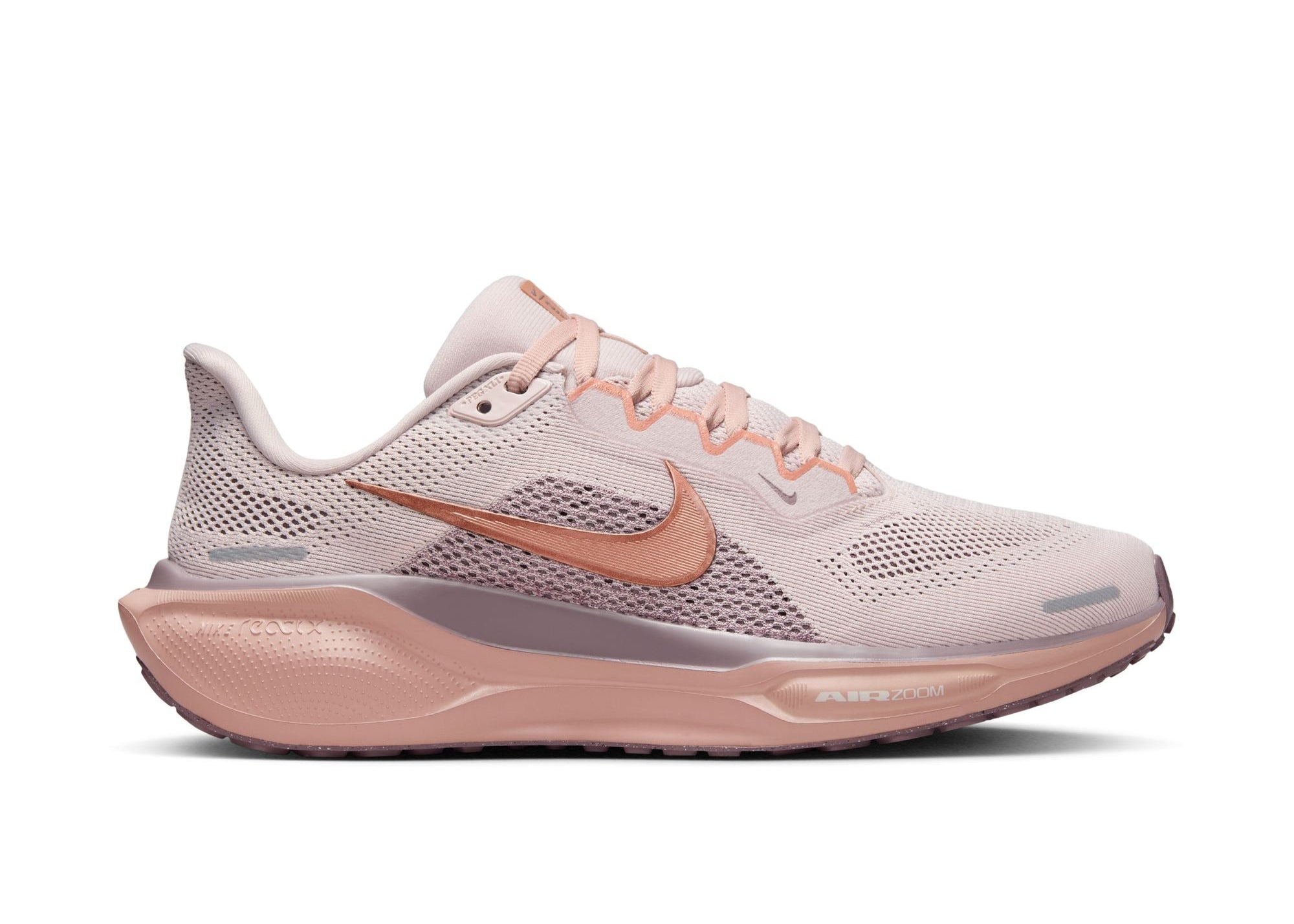 Nike Air Zoom Pegasus 41 (B Width) - Silt Red/Metallic Rose Gold (Womens)