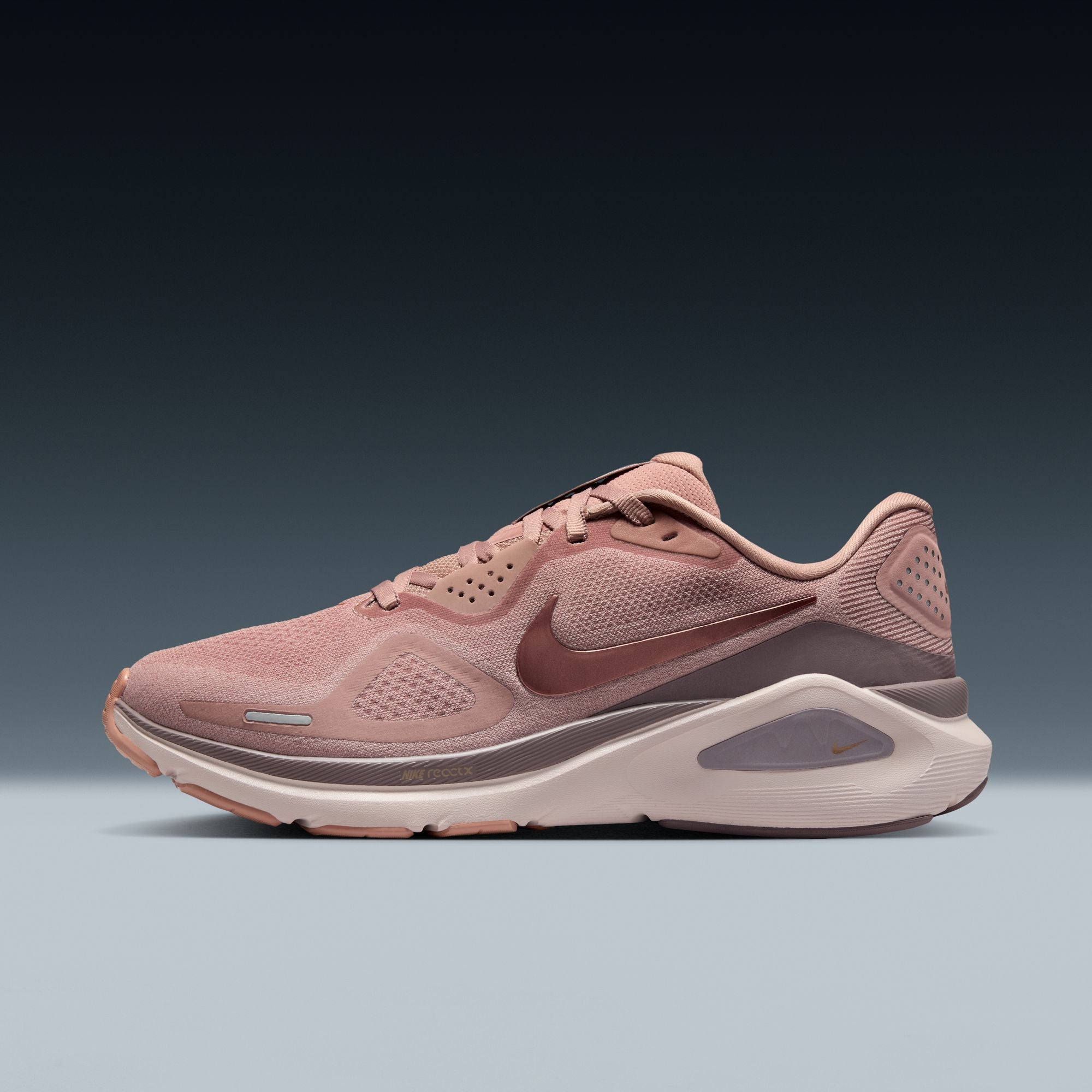 Nike Air Zoom Structure 26 (B Width) - Particle Pink/Metallic Rose Gold (Womens)