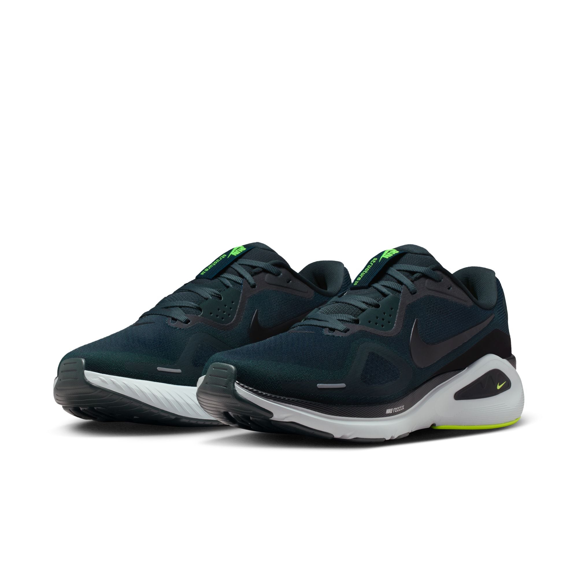 Nike Air Zoom Structure 26 (D Width) - Seaweed/Volt/Pure Platinum/Black (Mens)