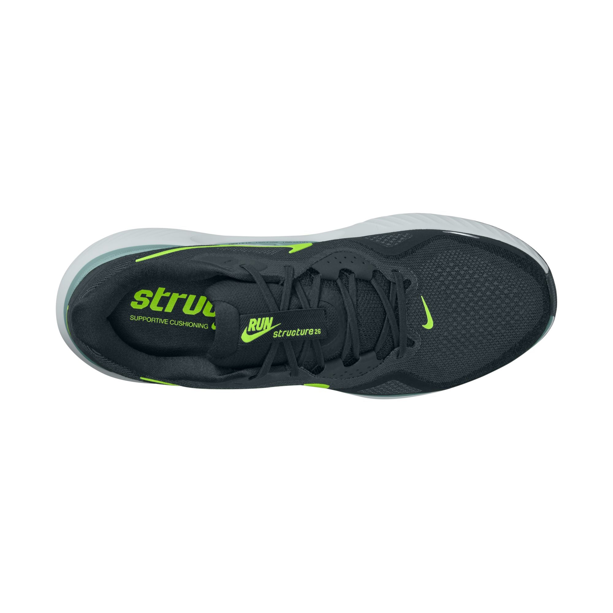 Nike Air Zoom Structure 26 (D Width) - Seaweed/Volt/Pure Platinum/Black (Mens)