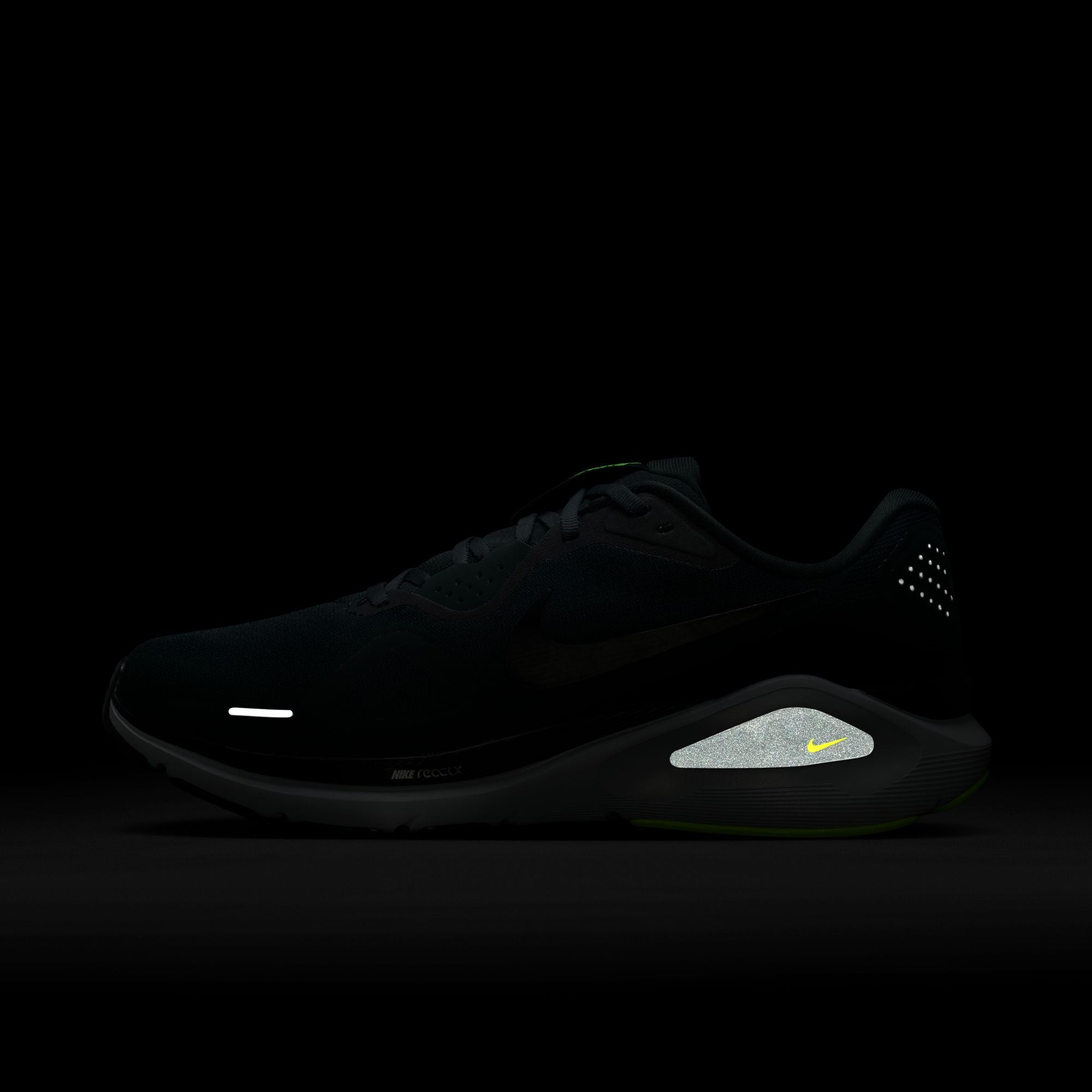 Nike Air Zoom Structure 26 (D Width) - Seaweed/Volt/Pure Platinum/Black (Mens)