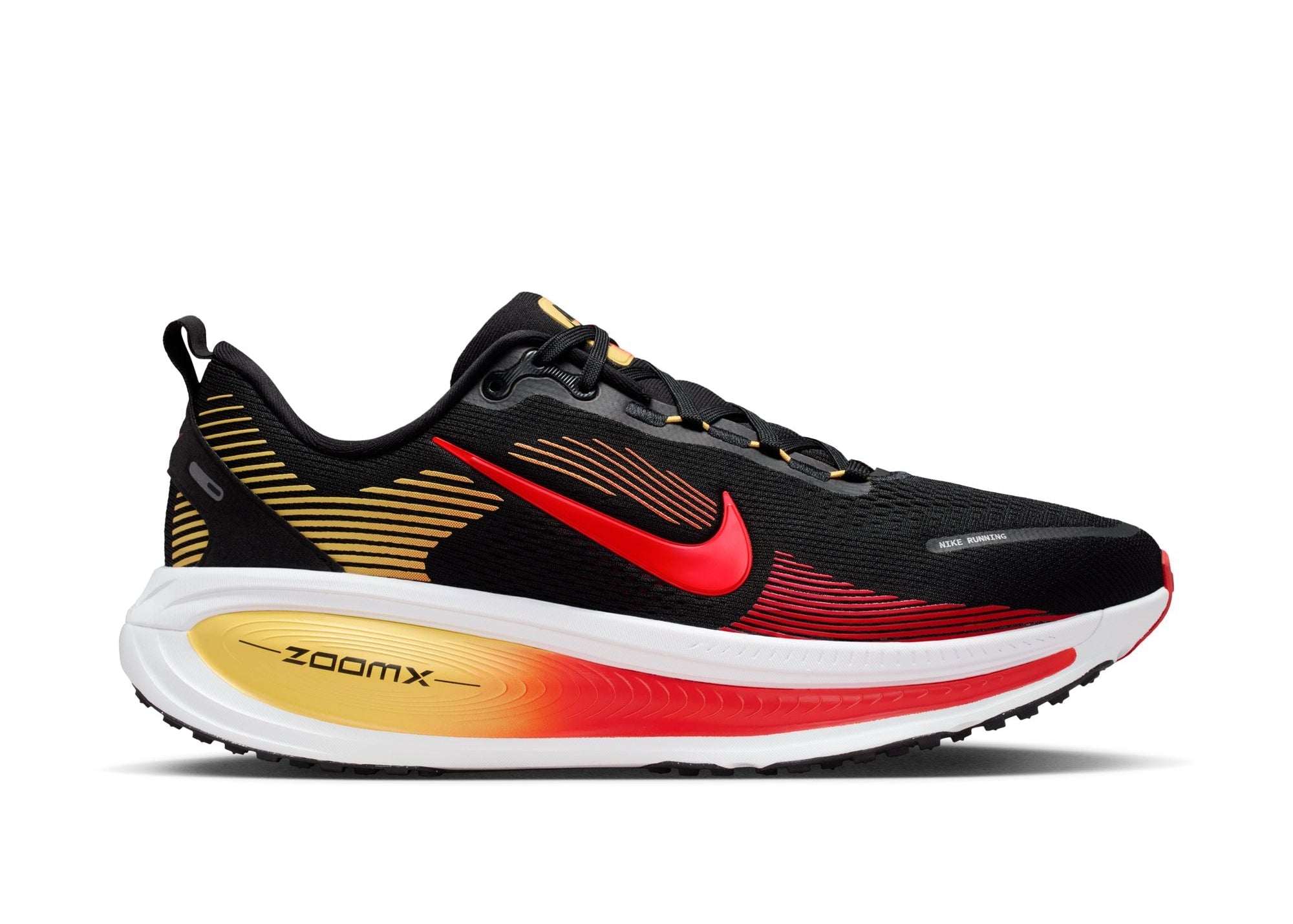 Nike Vomero 18 (D Width) - Black/Light Crimson/Topaz Gold/Bright Crimson (Mens)